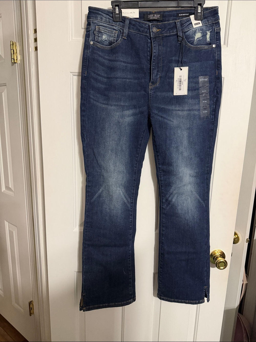 Judy Blue Medium Wash Bootcut Jeans with Subtle Distress